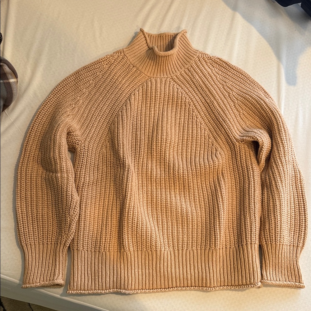 Gorgeous and cozy! J.Crew Chunky Mock Neck Sweater - Camel size S